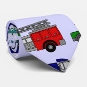 Auto's, vrachtwagens, bussen stropdas (Opgerold)