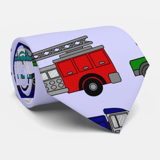 Auto's, vrachtwagens, bussen stropdas (Opgerold)