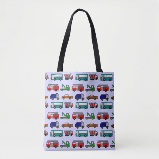 Auto's, vrachtwagens, bussen tote bag (Voorkant)