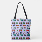 Auto's, vrachtwagens, bussen tote bag (Achterkant)