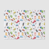 Auto's Vrachtwagens Decoupage Papier, Vervoer Tissuepapier (Voorkant)