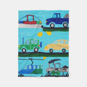 Auto's, Vrachtwagens en Treinen door William Fleece Deken