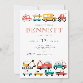 Auto's & vrachtwagens Stadsvervoer Verjaardagsfees Kaart