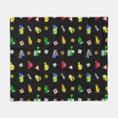 Auto's, vrachtwagens, tractoren en straatnaamborde fleece deken (Voorkant (Horizontaal))