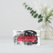 Auto's wassen en automatisch details geven Modern  Visitekaartje (Staand voorkant)