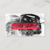 Auto's wassen en automatisch details geven Modern  Visitekaartje (Voorkant)