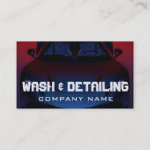 Auto's wassen en automatisch details geven Modern  Visitekaartje (Voorkant)
