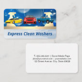 Auto's | Zeepbellen | Sproeiflessen Visitekaartje (Voorkant / Achterkant)