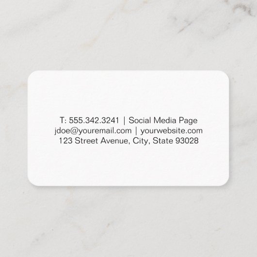 Auto's | Zeepbellen | Sproeiflessen Visitekaartje (Achterkant)