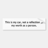 Auto's zijn niet alles. bumpersticker (Voorkant)