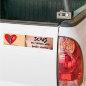 Auto's zijn tattoos met betere verhalen bumpersticker (Op Truck)