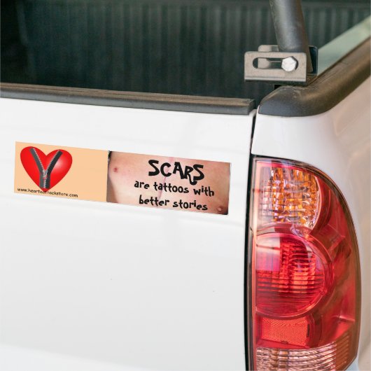 Auto's zijn tattoos met betere verhalen bumpersticker (Op Truck)