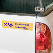 Auto's zijn tattoos met betere verhalen bumpersticker (Op Truck)