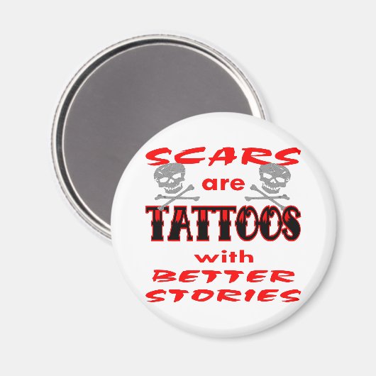 Auto's zijn Tattoos met betere verhalen Magneet (Voorkant / Achterkant)