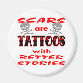 Auto's zijn Tattoos met betere verhalen Magneet (Voorkant)