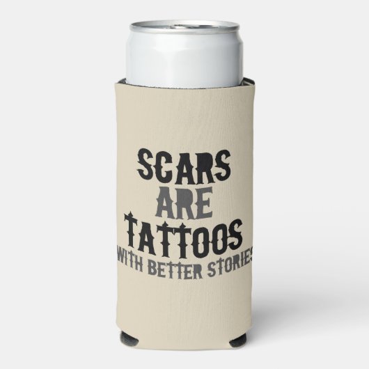 Auto's zijn Tattoos Seltzer Blikjeskoeler (Seltzer Voorkant)