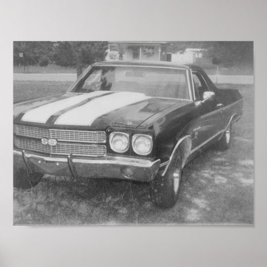 Auto's zwart auto poster (Voorkant)