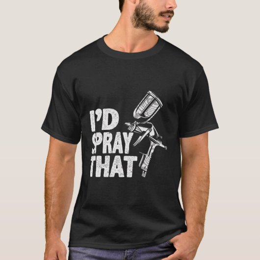Autoschilder I’D Spray Die Auto Body Painter T-shirt (Voorkant)