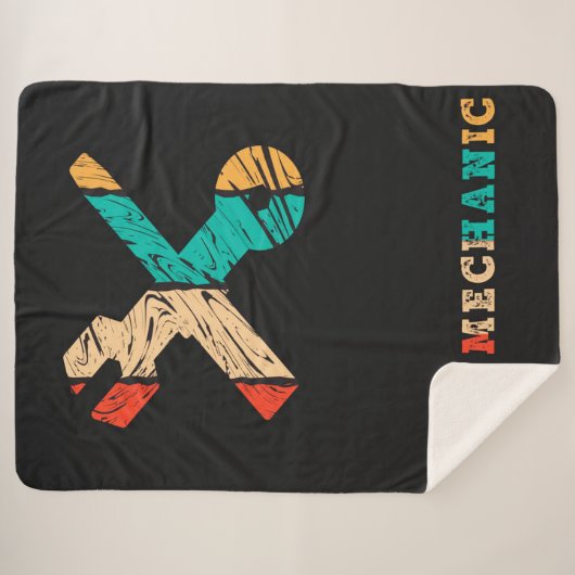 Autoschroevendraaier | Mechanische mandje Sherpa Deken (Voorkant (horizontaal))