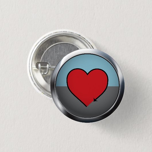 Autoseksueel Ronde Button 3,2 Cm (Voorkant /achterkant)