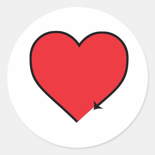 AUTOSEKSUEEL SYMBOOL RONDE STICKER (Voorkant)