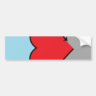 Autoseksuele Pride-vlag en symbool Bumpersticker