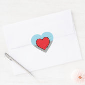 Autoseksuele Pride-vlag en symbool Hart Sticker (Envelop)