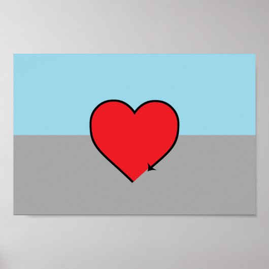 Autoseksuele Pride-vlag en symbool Poster (Voorkant)