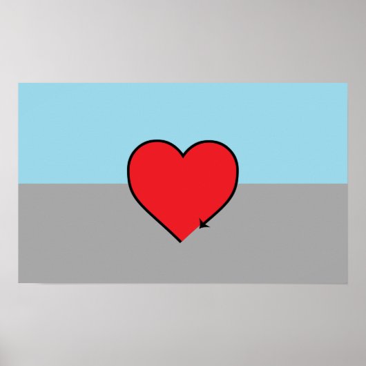 Autoseksuele Pride-vlag en symbool Poster (Voorkant)