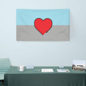 Autoseksuele Pride-vlag en symbool Spandoek (Beurs)