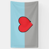 Autoseksuele Pride-vlag en symbool Spandoek (Verticaal)