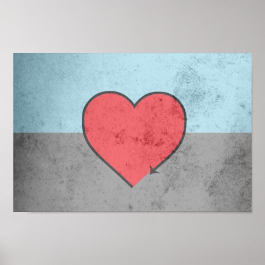 AUTOSEKSUELE VLAG VAN TROTS POSTER (Voorkant)