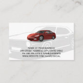 Autoservice | Auto | Mechanisch Visitekaartje (Achterkant)