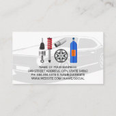 Autoservice en after market onderdelen | monteur visitekaartje (Achterkant)