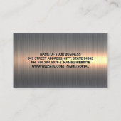 autoservice | Moersleutels en banden | Metallic Visitekaartje (Achterkant)