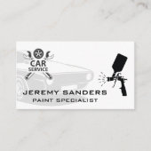 Autoservice | Visitekaartje voor automatische verf (Voorkant)
