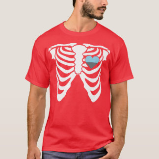 Autoseual Gay Skeleton Gendervloeiend T-shirt