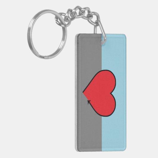 Autosexuele Pride Sleutelhanger (Voorkant Links)