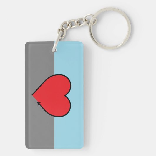 Autosexuele Pride Sleutelhanger (achterkant)