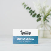 Autosleutel Logo | Mechanische auto reparatie Visitekaartje (Staand voorkant)