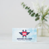 autosleutels | Futuristische achtergrond Visitekaartje (Staand voorkant)