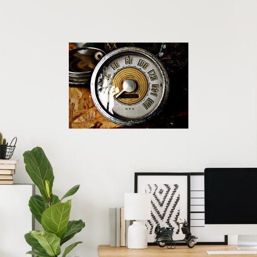 autosnelheidsmeter poster (Thuiskantoor)