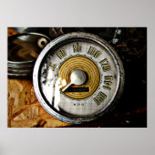  autosnelheidsmeter poster (Voorkant)