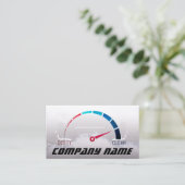 Autosnelheidsmeter reinheid visitekaartje (Staand voorkant)