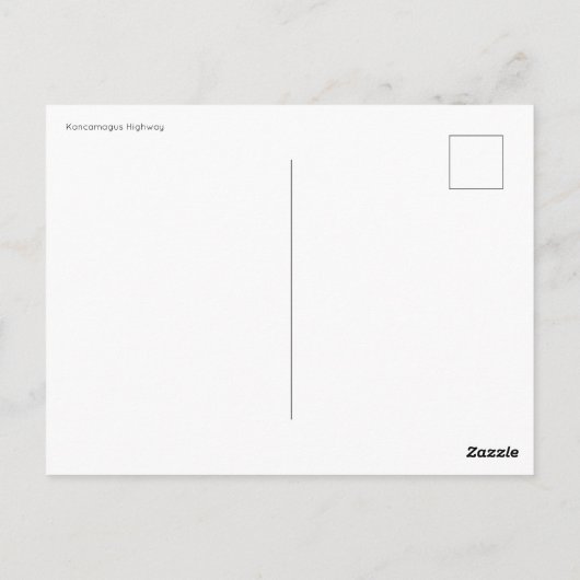 Autosnelweg Kancamagus in het najaar Briefkaart (Achterkant)