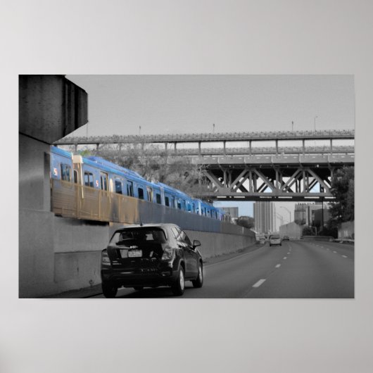 Autosnelweg Poster (Voorkant)