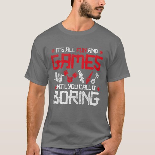 Autosport Auto-tuning grappig T-shirt (Voorkant)