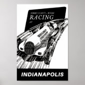 Autosport in de  Indianapolis Poster (Voorkant)