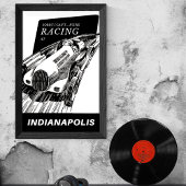 Autosport in de  Indianapolis Poster
