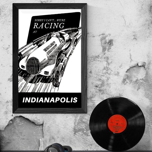 Autosport in de  Indianapolis Poster